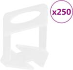 vidaXL Cleme de nivelare a placilor 250 buc. 1 mm GartenMobel Dekor (155270)