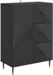 vidaXL Bufet cu sertar Negru 66 x 34, 5 x 89, 5 cm Lemn prelucrat GartenMobel Dekor (894856) Comoda