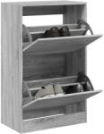 vidaXL Pantofar, gri sonoma, 60x34x96, 5 cm, lemn compozit GartenMobel Dekor (839950) Pantofar
