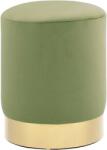 vidaXL Taburet, verde mustar si auriu, catifea 28 x 36 cm GartenMobel Dekor (249841)