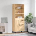 vidaXL Dulap înalt, stejar sonoma, 69, 5x34x180 cm, lemn compozit GartenMobel Dekor (3190048) Comoda