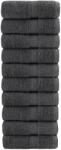 vidaXL Prosoape de baie premium SOLUND, 10 buc. , antracit, 30x30 cm, 600 g/m2 GartenMobel Dekor (137150) Prosop