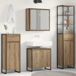 vidaXL Set de mobilier pentru baie Stejar Artizanal Lemn compozit GartenMobel Dekor (3403057)