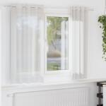 vidaXL Perdele Voile cu Oeje 2 buc Alb GartenMobel Dekor (4102150)