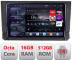 Edotec Navigatie Android Seat Ibiza 2017+ Edotec QLED 2K 16GB RAM 512GB cu 360 (KIT-IBZ+EDT-E809-2K)