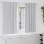 vidaXL Perdele Opaque cu Inel 2 pcs Gri deschis 175 x 140 cm Poliester GartenMobel Dekor (4107459)