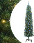 vidaXL Brad de Craciun artificial Verde 240 cm PVC si otel si plastic GartenMobel Dekor (3394976)