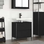 vidaXL Dulap pentru baie cu sertare Stejar negru 60x34, 5x60 cm GartenMobel Dekor (861882)
