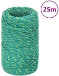 vidaXL Franghie de barca, verde, 2 mm, 25 m, polipropilena GartenMobel Dekor (152688)