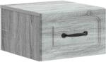 vidaXL Noptiera suspendata gri Sonoma cu sertar, 34, 5 x 33 x 20 cm (899287)
