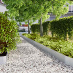 vidaXL Borduri de gazon 10 buc 20x103 cm Otel galvanizat GartenMobel Dekor (860159)