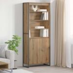 vidaXL Dulapuri Inalte Stejar artizanal 79 x 36 x 200 cm Lemn compozit GartenMobel Dekor (3403045) Comoda