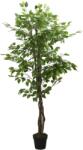 vidaXL Arbore ficus artificial 1008 de frunze 180 cm verde GartenMobel Dekor (359018)
