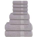 vidaXL Set prosoape 8 piese gri 360 g/m2 100% bumbac GartenMobel Dekor (137068) Prosop