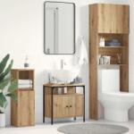 vidaXL Dulap pentru chiuveta de baie Stejar Artisan lemn prelucrat GartenMobel Dekor (862233)