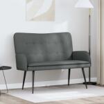 vidaXL Canapea cu 2 locuri Gri închis 115 x 61 x 87 cm tesatura GartenMobel Dekor (42028903) Canapea