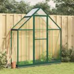 vidaXL Sere cu cadru de baza, verde, 169x58x202 cm, aluminiu GartenMobel Dekor (4005820)