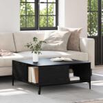 vidaXL Masa de cafea Stejar Negru 80 x 80 x 36, 5 cm Lemn compozit GartenMobel Dekor (881185)