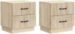 vidaXL Set 2 noptiere stejar Sonoma, 4 sertare, 43 x 34, 5 x 44, 5 cm (895220)