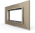 LIVOLO Rama din sticla Livolo standard Italian 4 module - Serie noua SmartElectro IntelligentHouse (VL-P9E-4A)