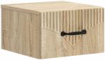 vidaXL Dulap de noapte suspendat, stejar Sonoma, 34, 5x33x20 cm, cu sertar (898939)