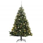 vidaXL Brad Craciun artificial articulat cu 300 LED-uri/globuri 240 cm GartenMobel Dekor (3210406)