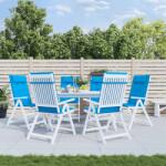 vidaXL Perne de scaun cu spatar înalt, 6 buc, bleu, tesatura Oxford GartenMobel Dekor (361888)