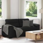 vidaXL Canapea cu 2 locuri negru 180x81x84 cm stofa GartenMobel Dekor (4105309) Canapea