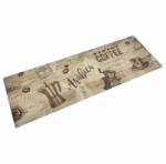 vidaXL Covor de bucatarie lavabil Coffee, maro, 60x180 cm, catifea GartenMobel Dekor (4005579) Pres