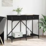 vidaXL Masa de consola Stejar Negru 100 x 39 x 78, 5 cm Lemn compozit GartenMobel Dekor (882808)