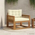 vidaXL Canapea Medie pentru Exterior Lemn Solid de Acacia natural GartenMobel Dekor (3438854) Canapea