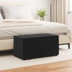 vidaXL Taburet Negru 81 x 41 x 40 cm Catifea si lemn stratificat GartenMobel Dekor (876784)