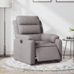 vidaXL Fotoliu rabatabil electric, gri taupe, material textil GartenMobel Dekor (3204964)