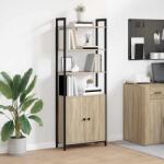 vidaXL Dulap pentru carti Stejar Sonoma 60 x 24 x 161 cm Lemn compozit GartenMobel Dekor (883857) Biblioteca