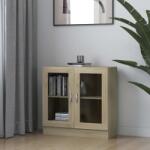vidaXL Dulap cu vitrina, stejar Sonoma, 82, 5 x 30, 5 x 80 cm, PAL GartenMobel Dekor (802744) Biblioteca