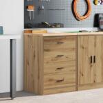 vidaXL Dulap de depozitare pentru garaj Artisan Stejar 60x51x85 cm GartenMobel Dekor (860606) Comoda