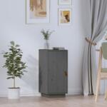 vidaXL Servanta, gri, 34x40x75 cm, lemn masiv de pin GartenMobel Dekor (820114) Comoda