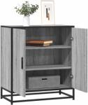vidaXL Dulap, gri sonoma, 68x35x76 cm, lemn prelucrat si metal GartenMobel Dekor (848967) Comoda