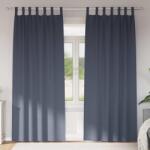 vidaXL Perdele Opaque cu Inel 2 pcs Antracit 225 x 140 cm Poliester GartenMobel Dekor (4107560)