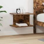 vidaXL Noptiera Stejar fumuriu 40 x 30 x 25 cm Lemn compozit GartenMobel Dekor (891176)