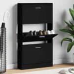vidaXL Pantofar, negru, 59x17x108 cm, lemn compozit GartenMobel Dekor (342528) Pantofar