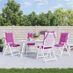 vidaXL Perne de scaun cu spatar înalt, 4 buc, roz, tesatura Oxford GartenMobel Dekor (377663)
