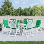 vidaXL Perne scaun cu spatar înalt, 6 buc, verde, tesatura Oxford GartenMobel Dekor (377619)