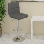 vidaXL Scaun de bar, gri închis, material textil GartenMobel Dekor (334230)