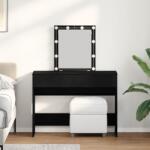 vidaXL Masa de Toaleta Stejar negru 100 x 40 x 130 cm Lemn compozit GartenMobel Dekor (868842)