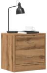 vidaXL Noptiere, 2 buc. , stejar artizanal, 40x30x40 cm, lemn prelucrat GartenMobel Dekor (855927)