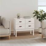 vidaXL Dulap consola, Alb, 90x40x78 cm, lemn masiv de pin GartenMobel Dekor (821740) Comoda