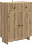vidaXL Bufet Stejar Artizanal 66 x 34, 5 x 90 cm Lemn prelucrat GartenMobel Dekor (893954) Comoda
