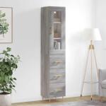 vidaXL Dulap înalt, gri sonoma, 34, 5x34x180 cm, lemn prelucrat GartenMobel Dekor (3199231) Comoda