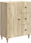 vidaXL Bufet cu sertar Stejar Sonoma 66 x 34, 5 x 90 cm Lemn prelucrat GartenMobel Dekor (894167) Comoda
